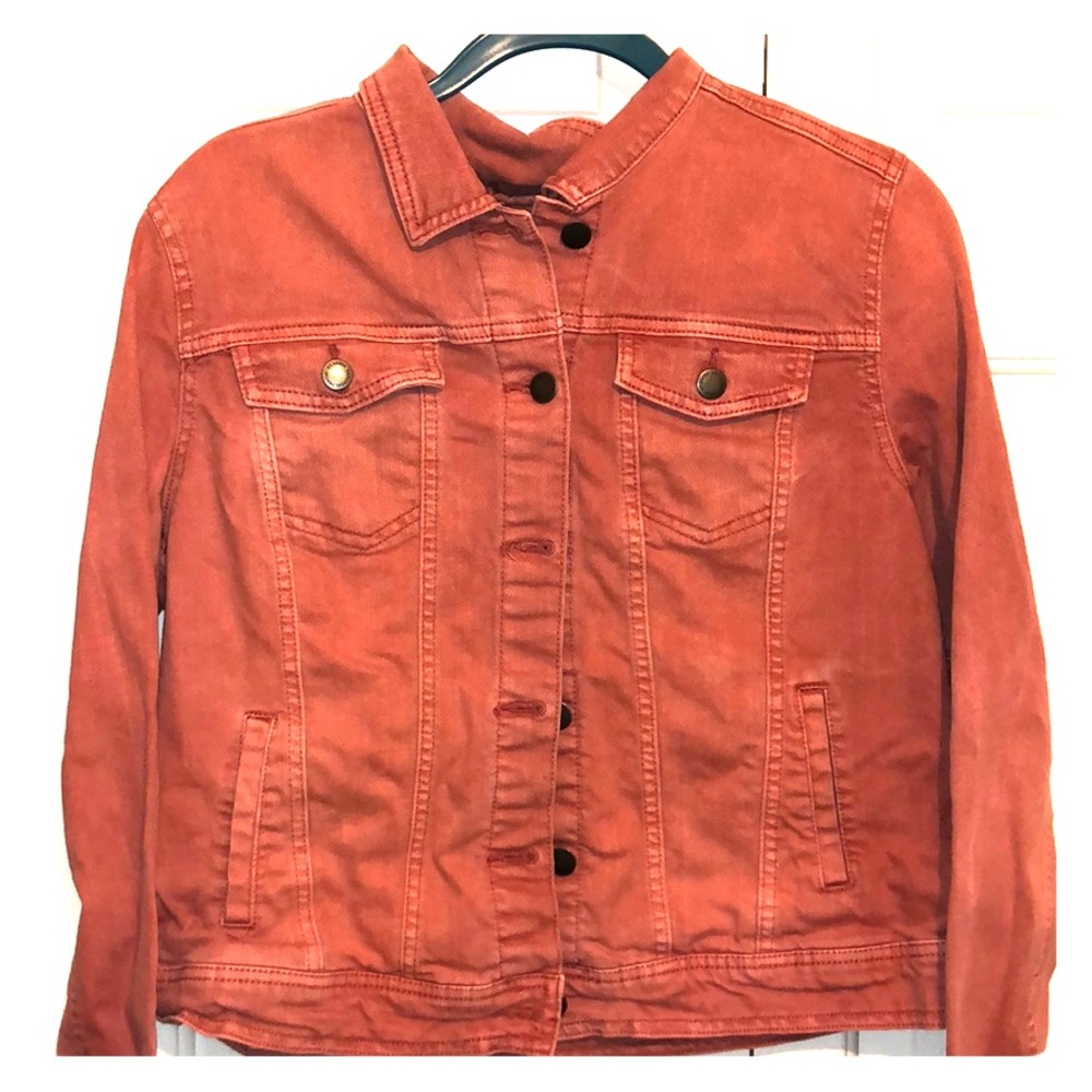 Rose Colored Denim Jacket